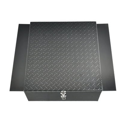 Diamond Tread Aluminum In-Frame Tool Box for Trucks (22"x24"x9")
