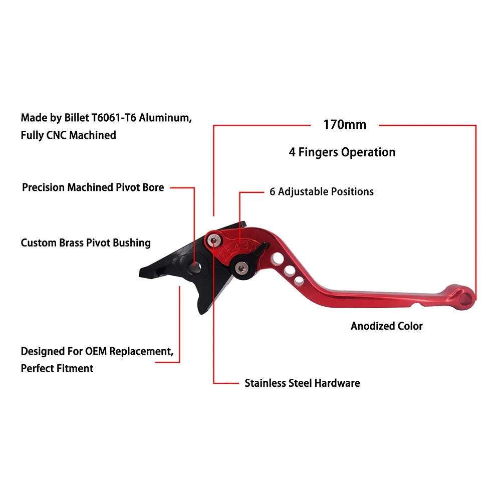Short Long Brake Clutch Levers for Honda VF750S CBF1000 CB1300ST (1982–2008)