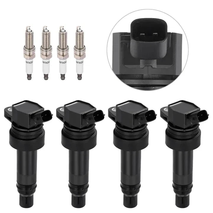 Set of 4 Ignition Coils for Hyundai Veloster 1.6L (2013–2015) Kia Forte Koup