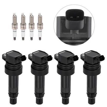 Set of 4 Ignition Coils for Hyundai Veloster 1.6L (2013–2015) Kia Forte Koup