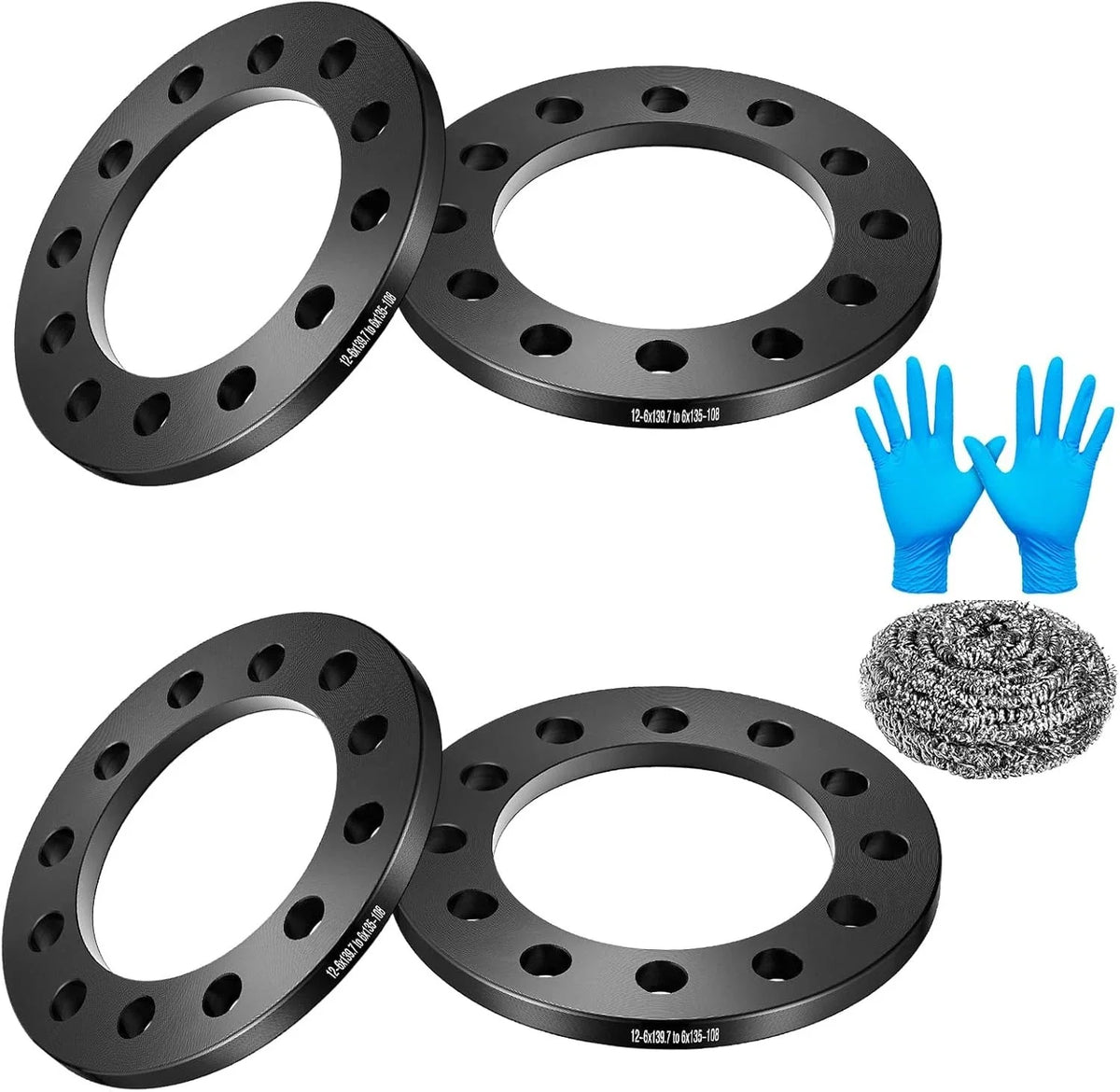 Set of 4 Wheel Spacers Adapters 12mm 6x135 to 6x139.7 for GMC Savana 1500 (2003–2014)