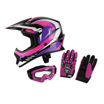 Youth Full Face Motocross Helmet for Kids (Dirt Bike, ATV, UTV)