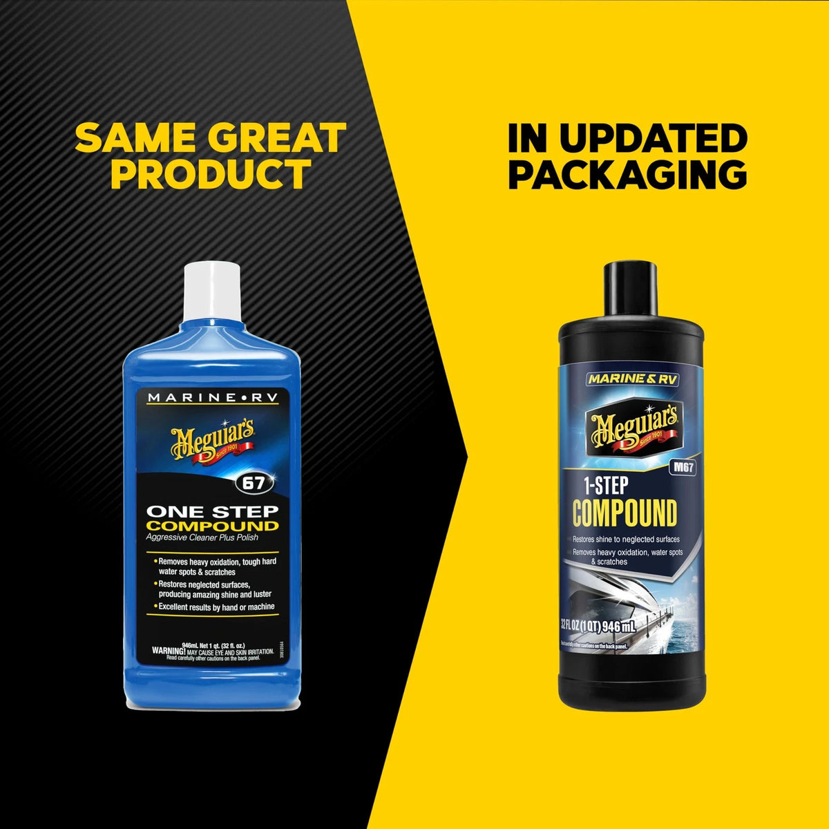 Meguiar's M6732 Marine/RV One Step Compound for Marine (32 oz)