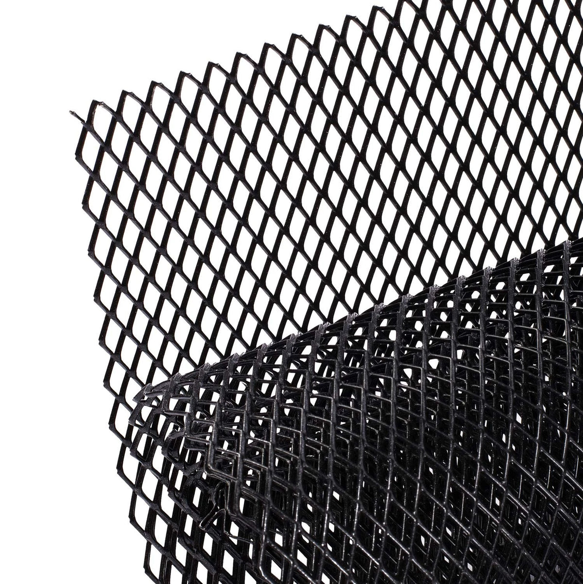 40"x13" Car Grill Mesh for Universal Fit (10x20mm Rhombus, Black)