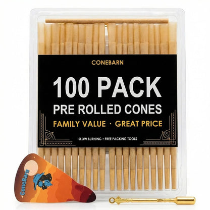 100 Pack Rolling Papers Cones Pre Rolled King Size