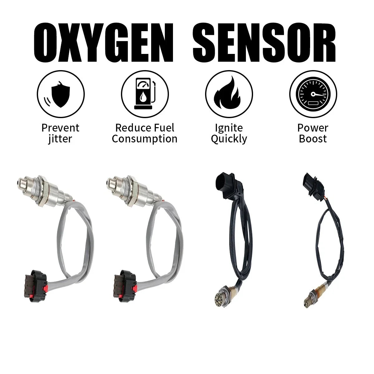 Set of 4 Oxygen O2 Sensors for Ford F-150 (2015–2016) OEM