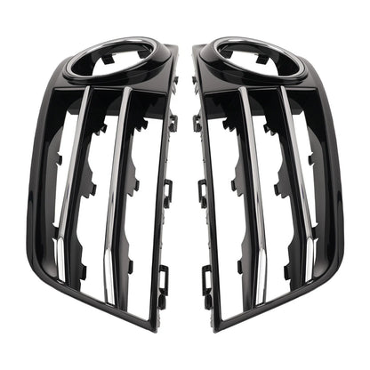 Front Bumper Fog Light Grille Cover for Audi A8 D4 (2011–2014) 4H0807679E