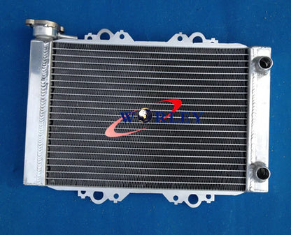 Aluminum Radiator & Green Silicone Hose for Kawasaki KFX450 KFX450R (2008-2012)