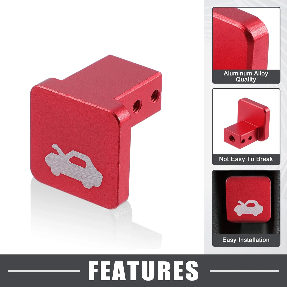 2X Hood Release Latch Handle Repair Kit for Honda CR-V (1997–2006) Red