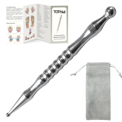 Acupuncture Pen for Muscle Relief (Silver)