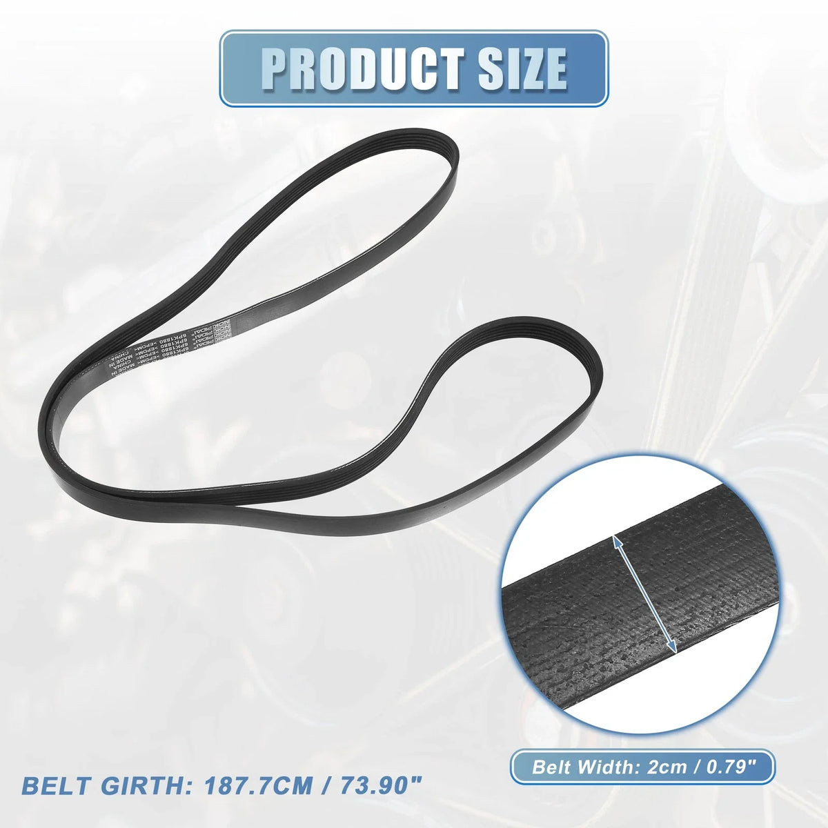 V-Ribbed Serpentine Drive Belt for Toyota Corolla (2003–2008) No. 03D145933AD