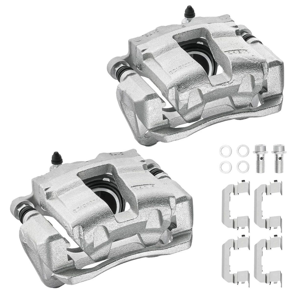 2X Front Brake Calipers with Bracket for Hyundai Sonata, Kia Optima (2011–2015)