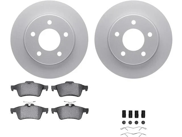 Rear Brake Pad and Rotor Kit for Mazda 3 (2004–2005) MT696QF