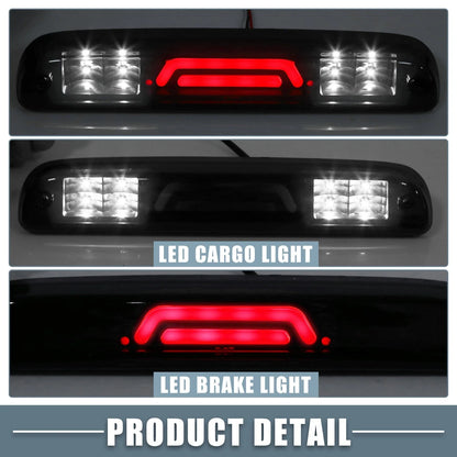 High Mount Stop Light YC3Z13A613BA for Ford  Black Housing Smoked Lens