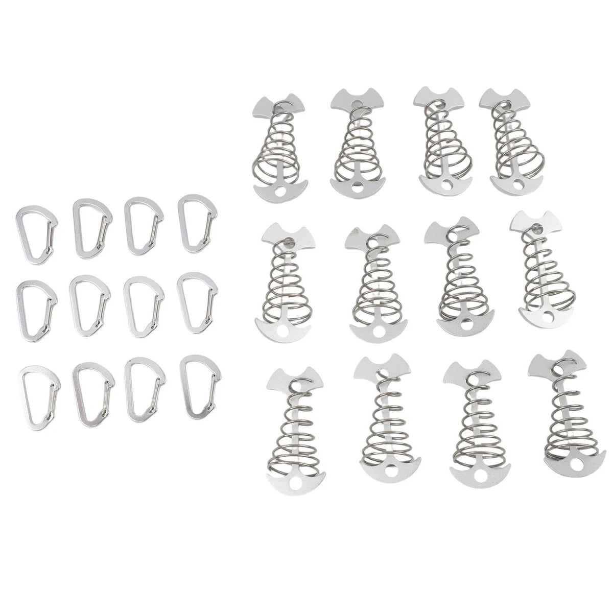 12 PCS Deck Anchors for Tent and Furniture Stability (Black Finish)