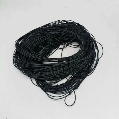 10PCS Handmade Black Waxed Cord Necklace 16-32 Inch Adjustable