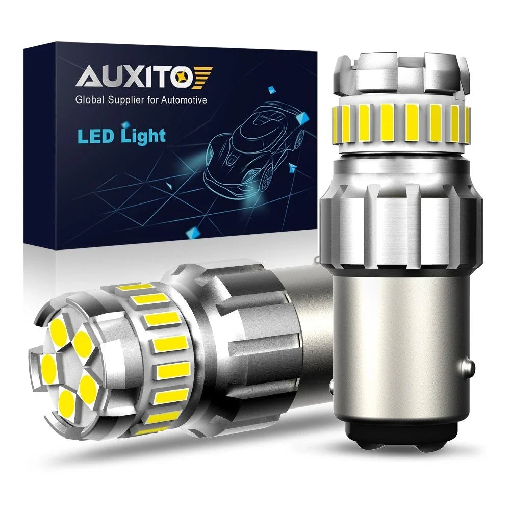 2X LED Turn Signal Bulb 1157 2057 2357 for AUXITO (6500K White)