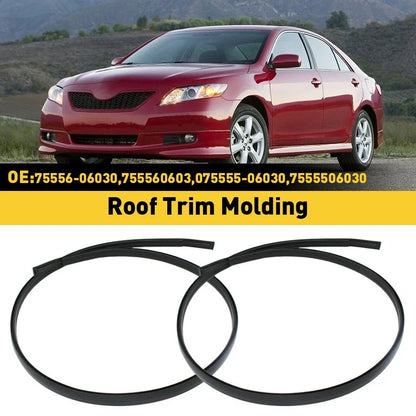 2pcs Roof Top Trim Molding Kit Rubber for Toyota Camry (2007–2011)