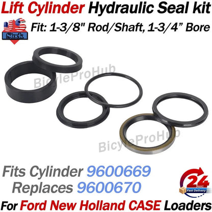 6X Lift Cylinder Seal Kit 9600670 for Ford NH 7106 7108 7308 (CASE IH L130)