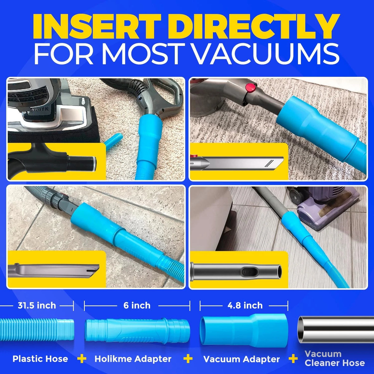 Dryer Vent Cleaner Kit for Holikme (31.5 inches x 1.3 inches)