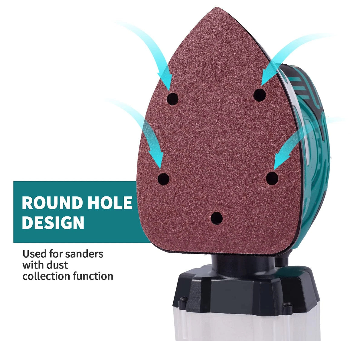 84-Piece Sandpaper Set for Mouse Detail Sander 140mm x 90mm