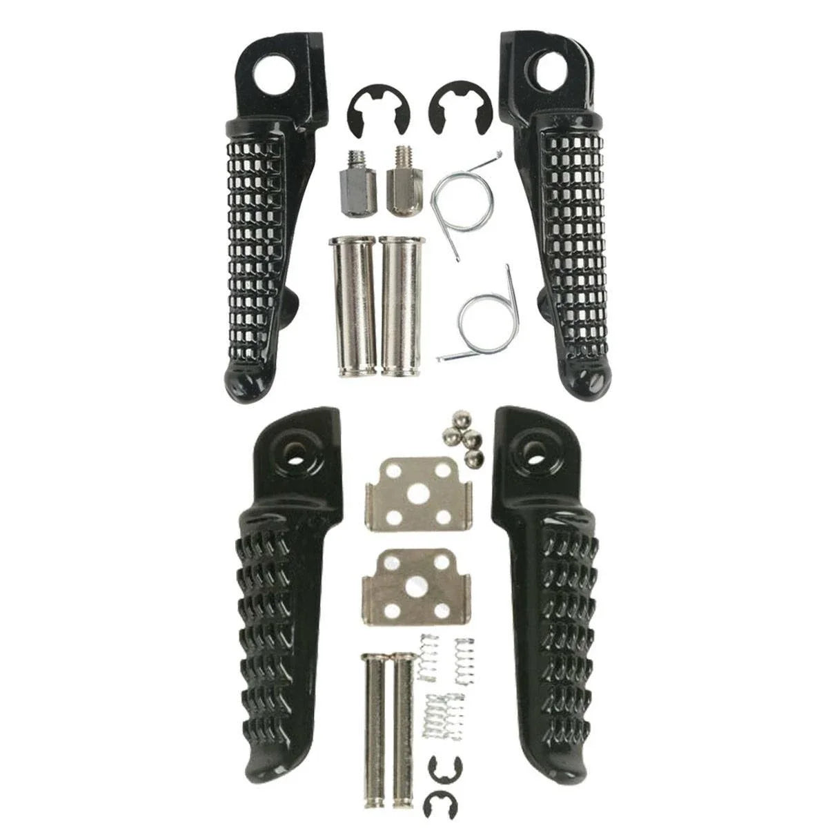 Front Rear Footpegs Rests for Kawasaki Ninja ZX10R ZX6R (2004–2013)