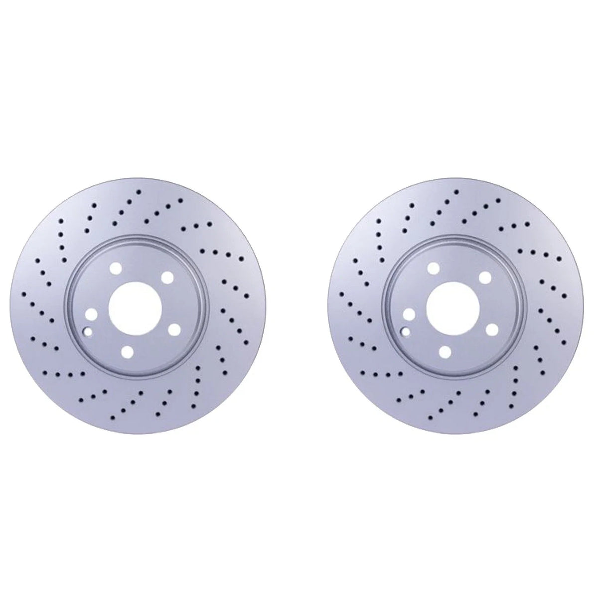 Set of 2 Hella Front Vented 330mm Disc Brake Rotors for W211 E350 E500 E550