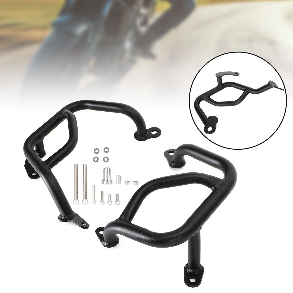 Lower Engine Guard Crash Bar for BMW F900XR (2020–2022) - Steel, Black