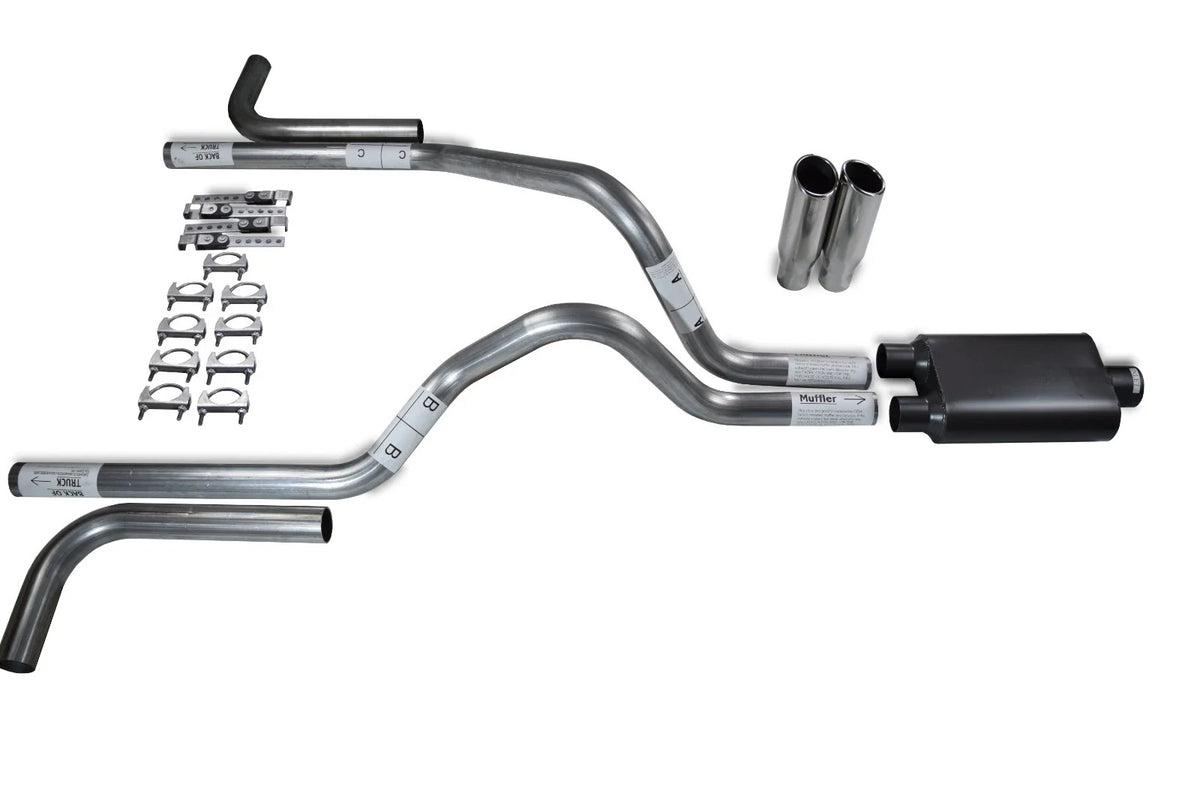 2.5" Dual Exhaust Kit with 2 Chamber Muffler for Dodge Dakota (1997–2005)