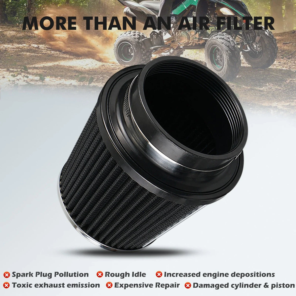 Air Filter Box Cleaner Intake System Kit for Yamaha Raptor 700 YFM700R (2006–2026)