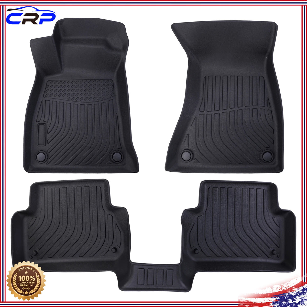 3X Car Floor Mats Liners P2.TPEJD191.H for Audi A5 S5 (2018–2025)