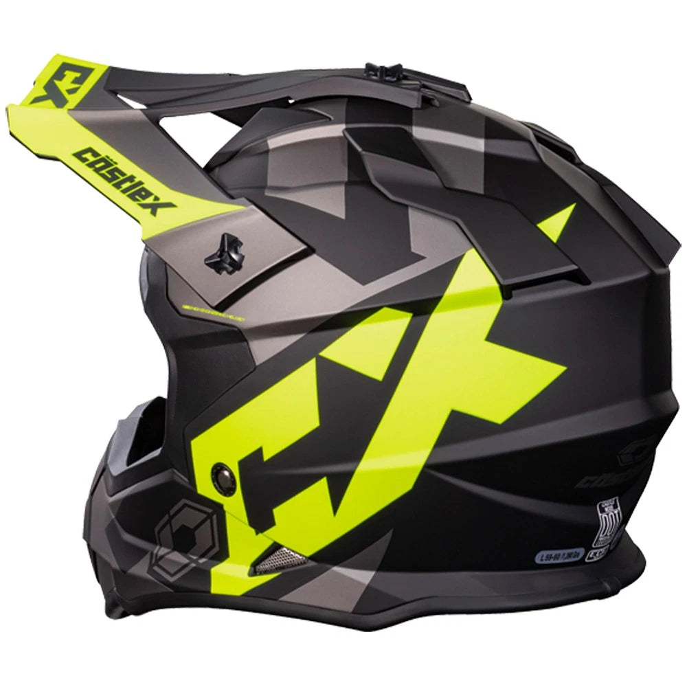 Youth Small Castle X MX Helmet for ATV UTV SxS Off Road Dirt Bike (DOT, 35-2932)