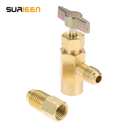 R1234YF Self-Sealing Can Tap Tool for F-1/4 SAE 1/2 LH Thread Valve