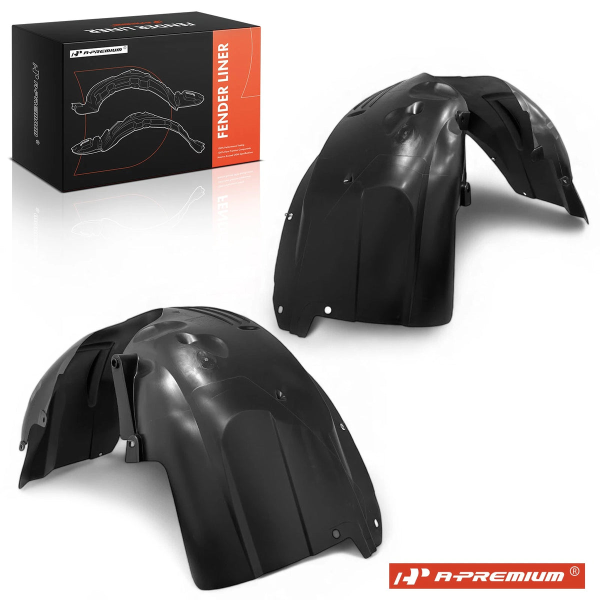 2X Inner Fender Liners for Ford Focus (8S4Z16103A, 8S4Z16102A, FO1248131, FO1249131)