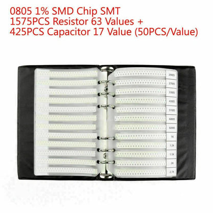 2000PC SMD Chip SMT Resistor & Capacitor Sample Book (No Part Numbers)