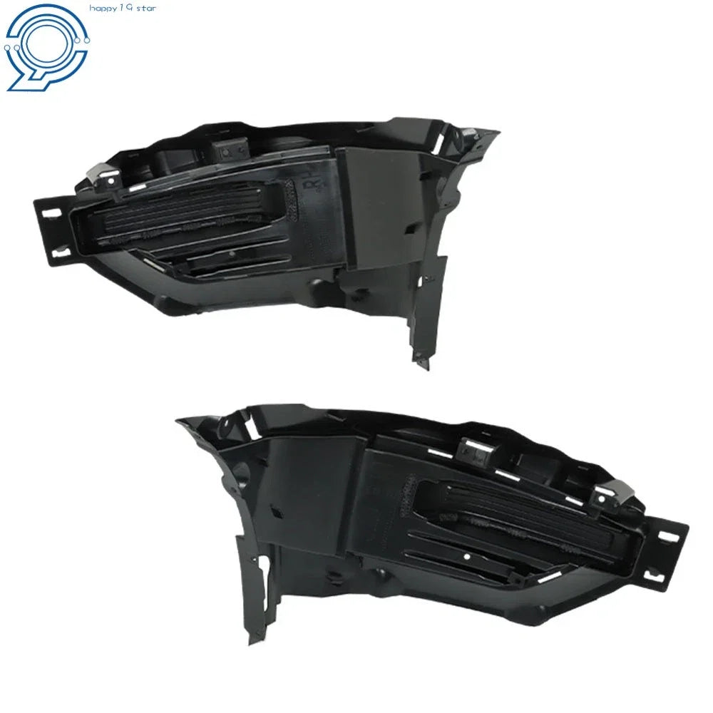 Set of 2 Fog Light Cover Trims for Ford Explorer (2020–2022) Black Clear