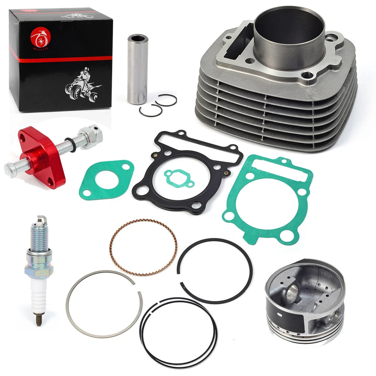 Top End Kit for Yamaha Warrior 350 (1987–2004) - Cylinder, Piston, Gasket, Tensioner