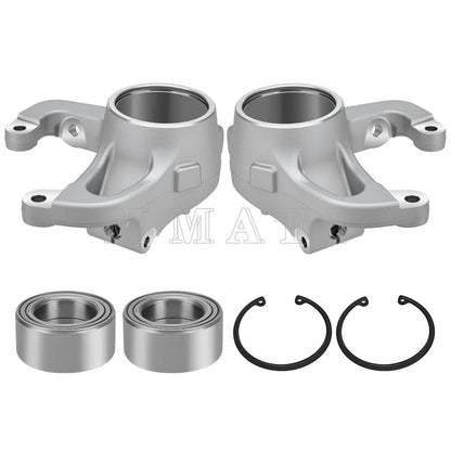 2 Front Steering Knuckles & Bearings Kit for Polaris Sportsman 550 X2/XP (2009–2014)