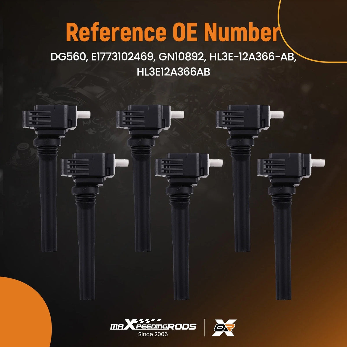 Set of 6 Ignition Coils for Ford F-150 Navigator 3.5L V6 (2017–2020) DG560
