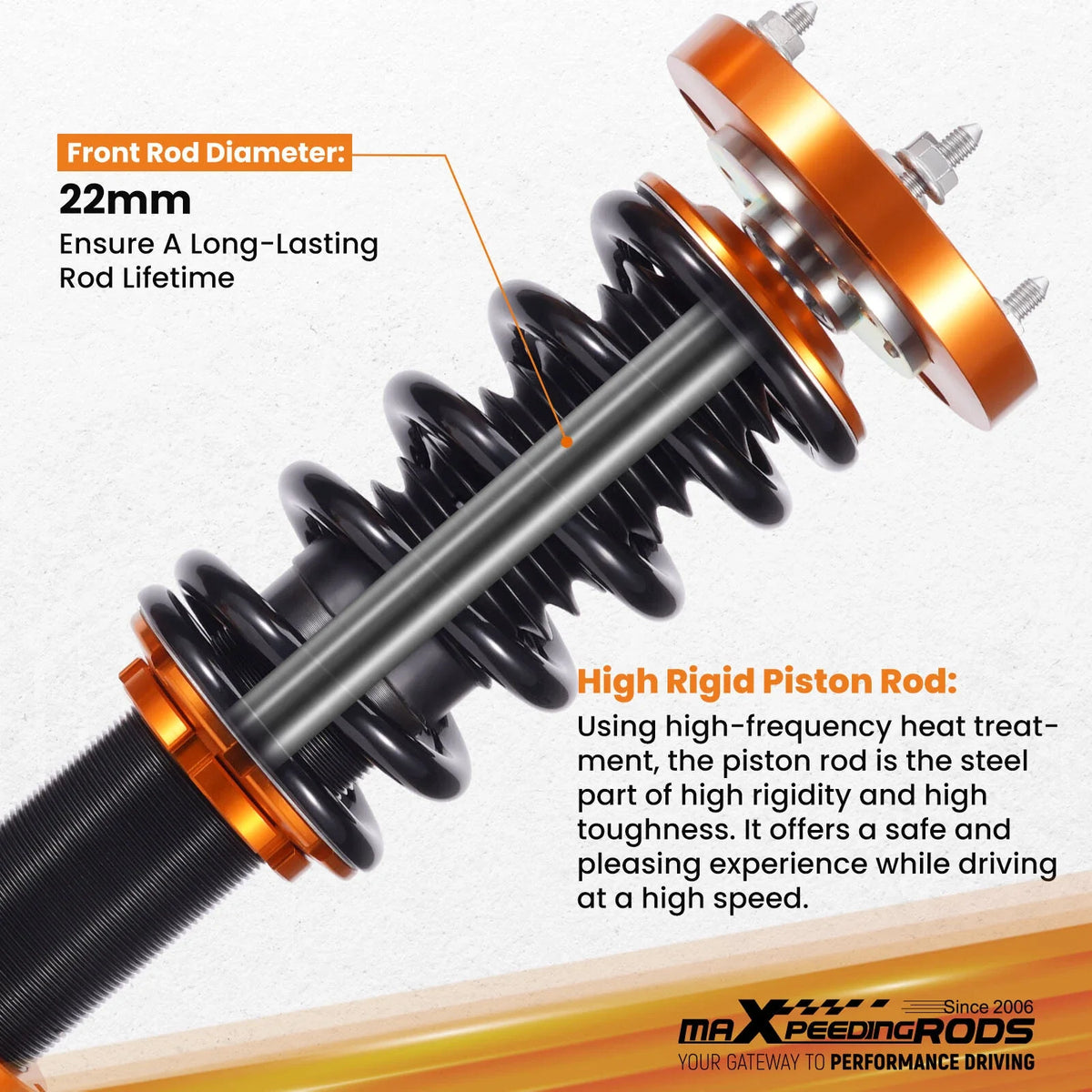 Coilover Struts Shocks Kit for BMW E46 3 Series (1998–2006)