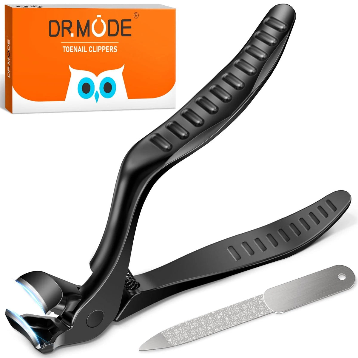 Toenail Clippers for Seniors - Long Handle Wide Jaw Stainless Steel