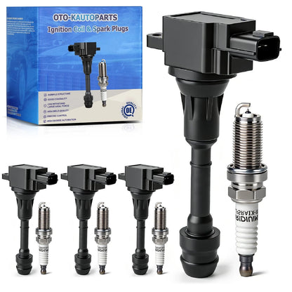 Ignition Coil Pack & Iridium Spark Plug for Nissan Altima, Sentra, X-Trail
