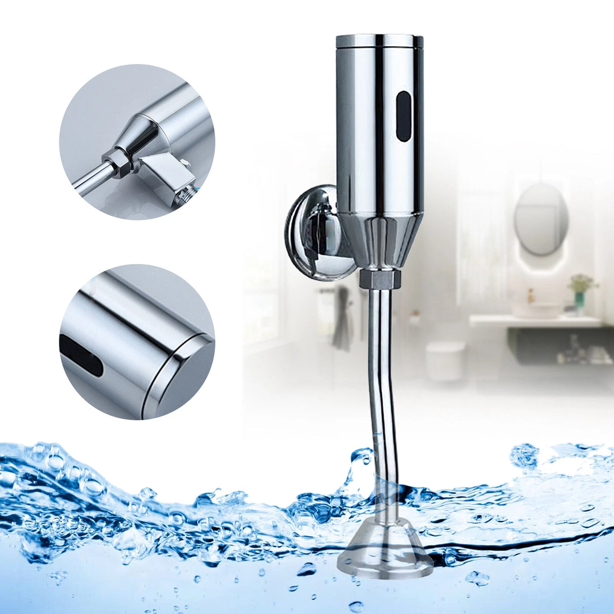 Automatic Sensor Urinal Valve for Bathroom Toilet (Wall Mounted)