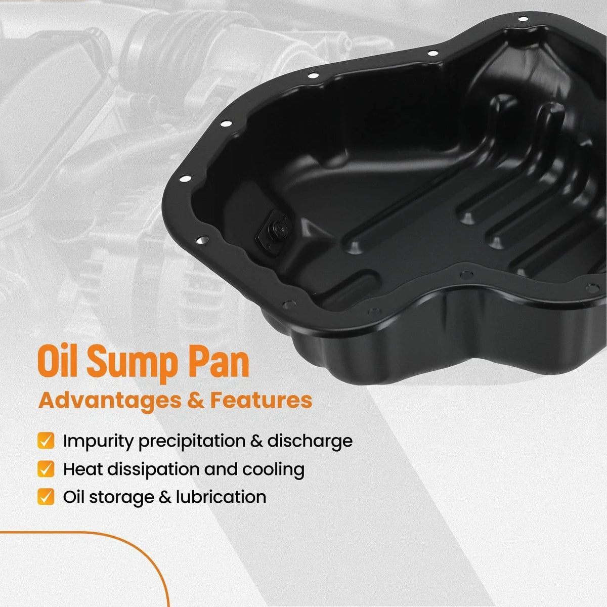 Oil Sump Pan Assembly for Hyundai Elantra GT (2018–2020) 452802F000
