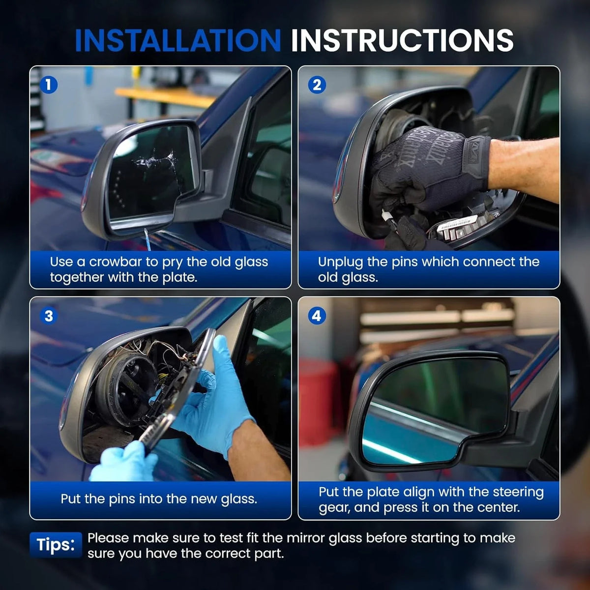 Mirror Glass for Ram 1500 Classic (2019–2023) 68067730AA