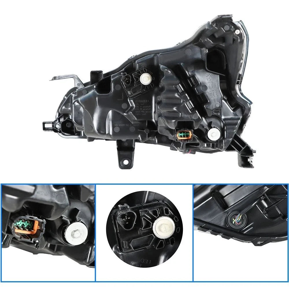 LED Headlight for Nissan Altima (2019–2020) Chrome Housing Right Side