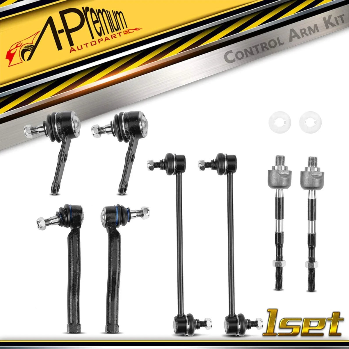 Set of 8 Front Lower Ball Joints Sway Bar Links for Chevy Pontiac