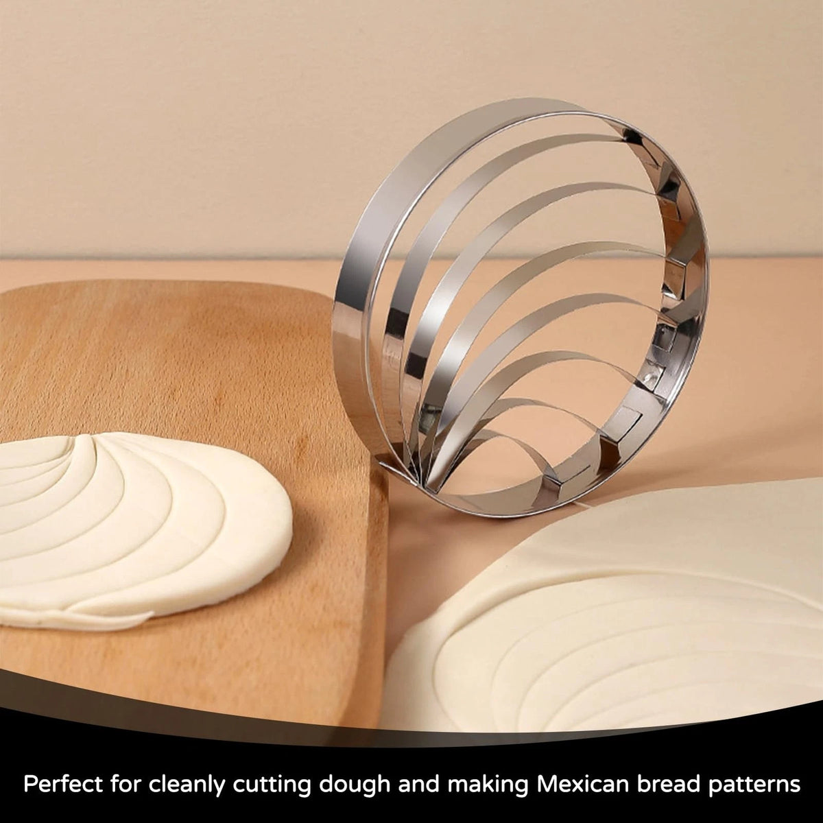 2X Concha Cutter Mold for Mexican Bread - Stainless Steel