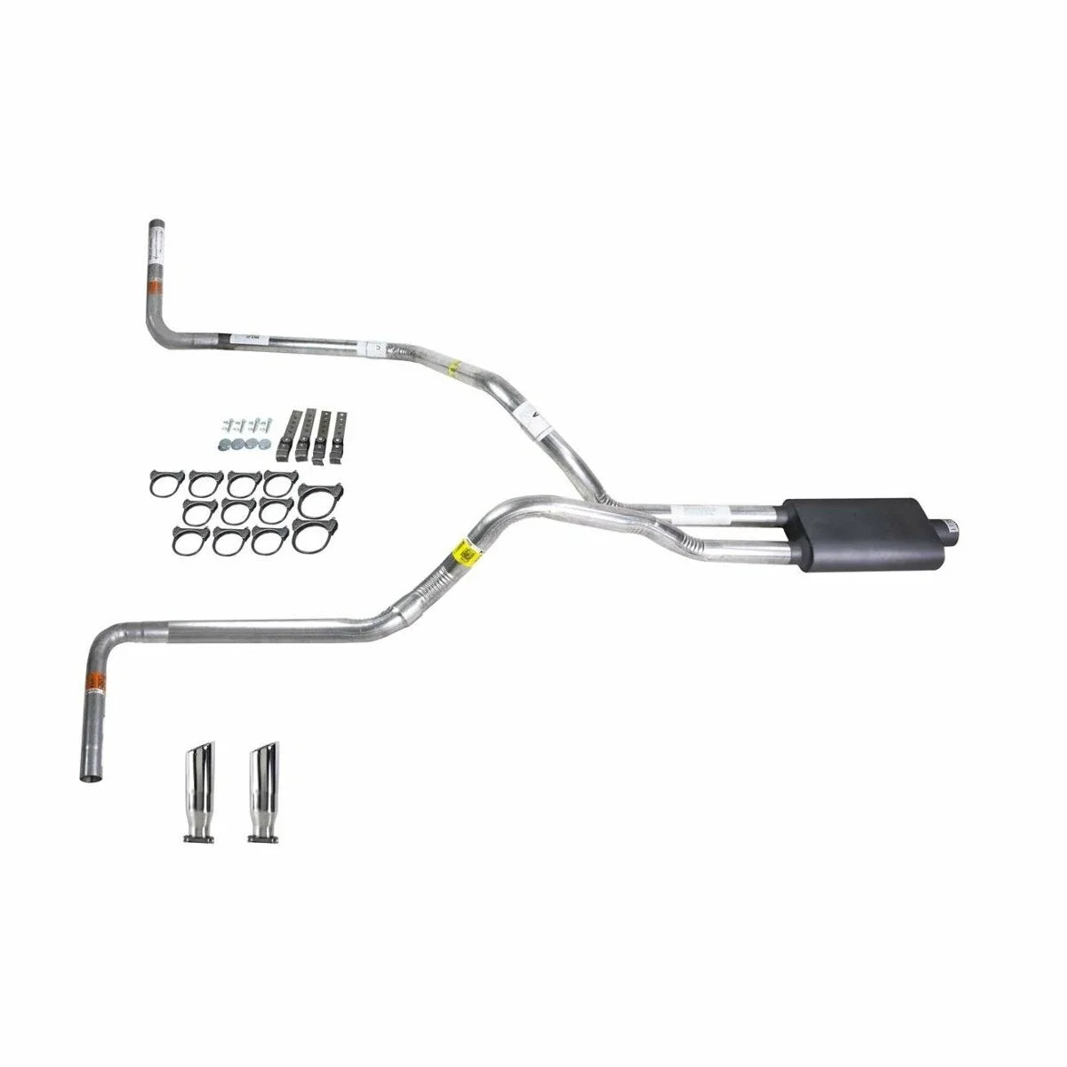 Dual Exhaust 2.5" Pipe & Flowsound Muffler for Dakota (1997–2005)