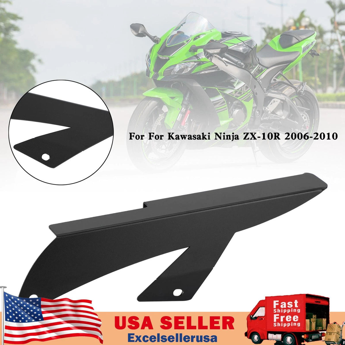 Sprocket Chain Guard Protector Cover for Kawasaki ZX10R (2006–2010) CGA-131-Black